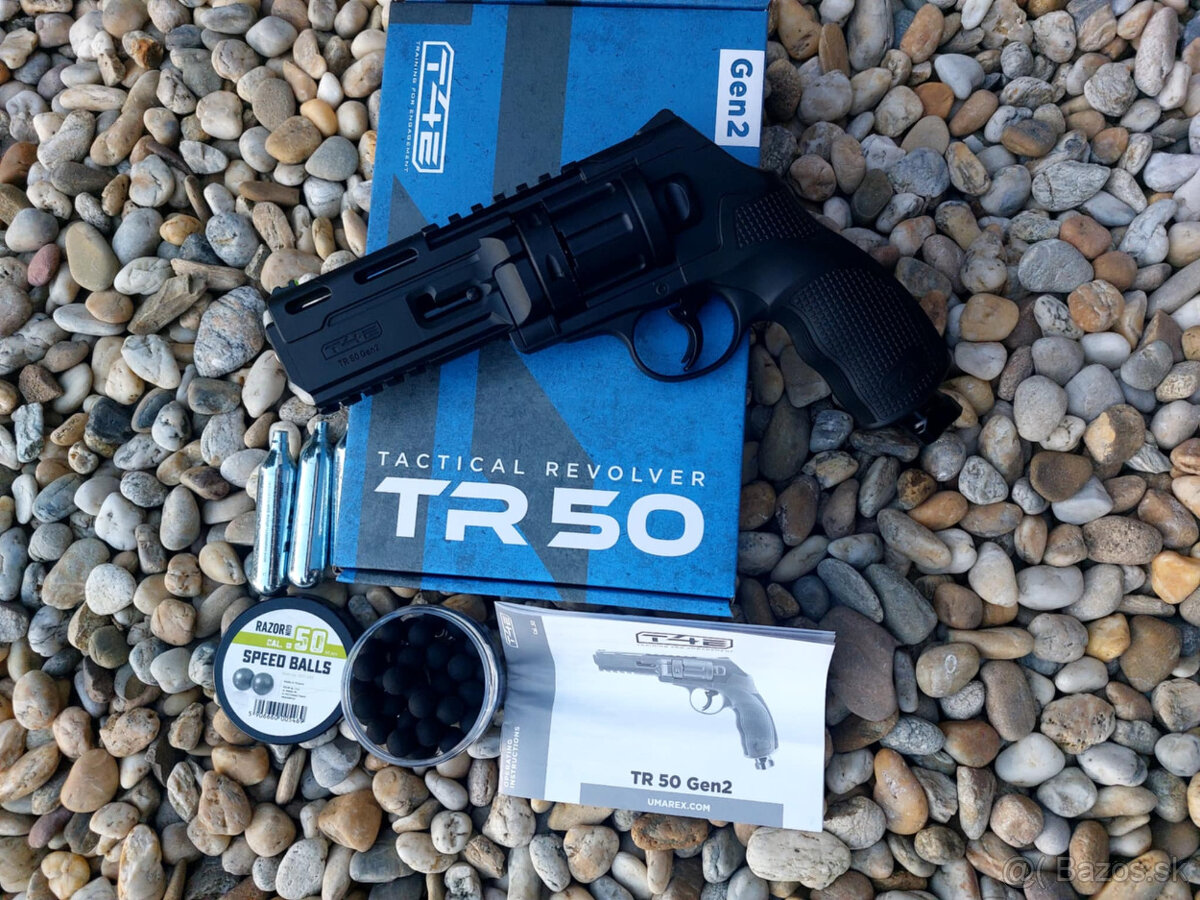 Revolver Umarex T4E TR 50 Gen2 1-balenie streliva 3-co2