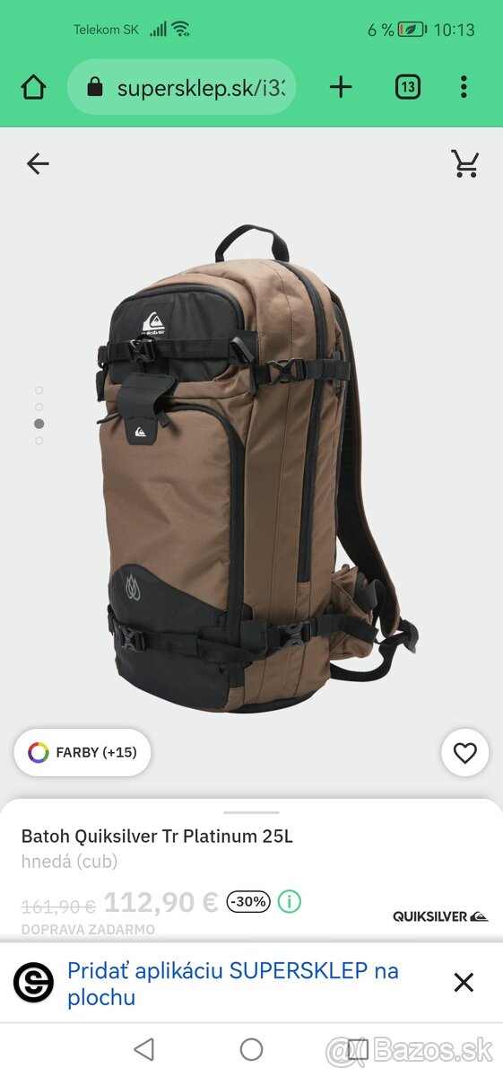 Batoh quiksilver 25L