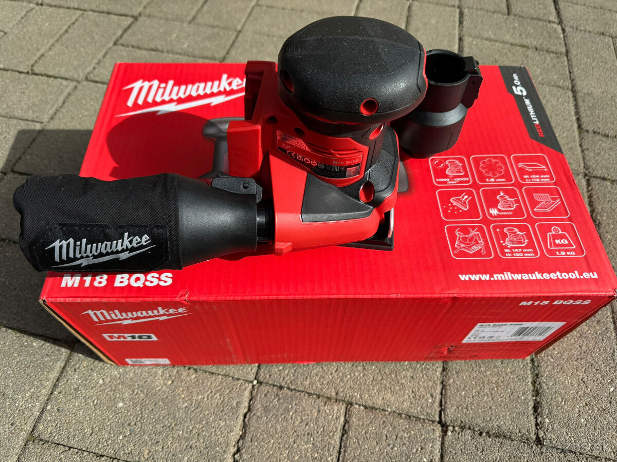 MILWAUKEE M18™ Aku vibračná brúska 113 x 104 mm