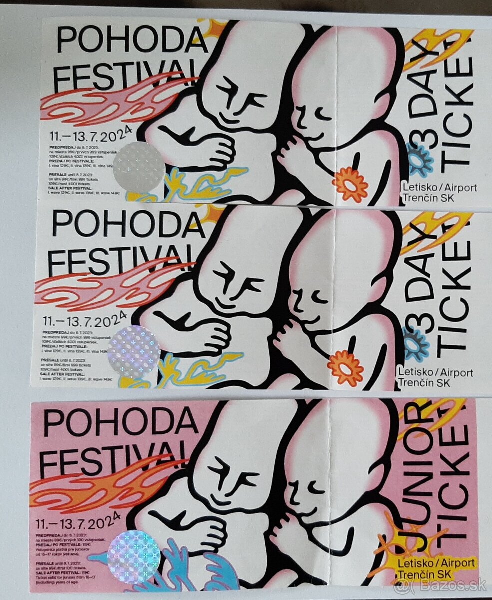 Tri lístky na festival POHODA