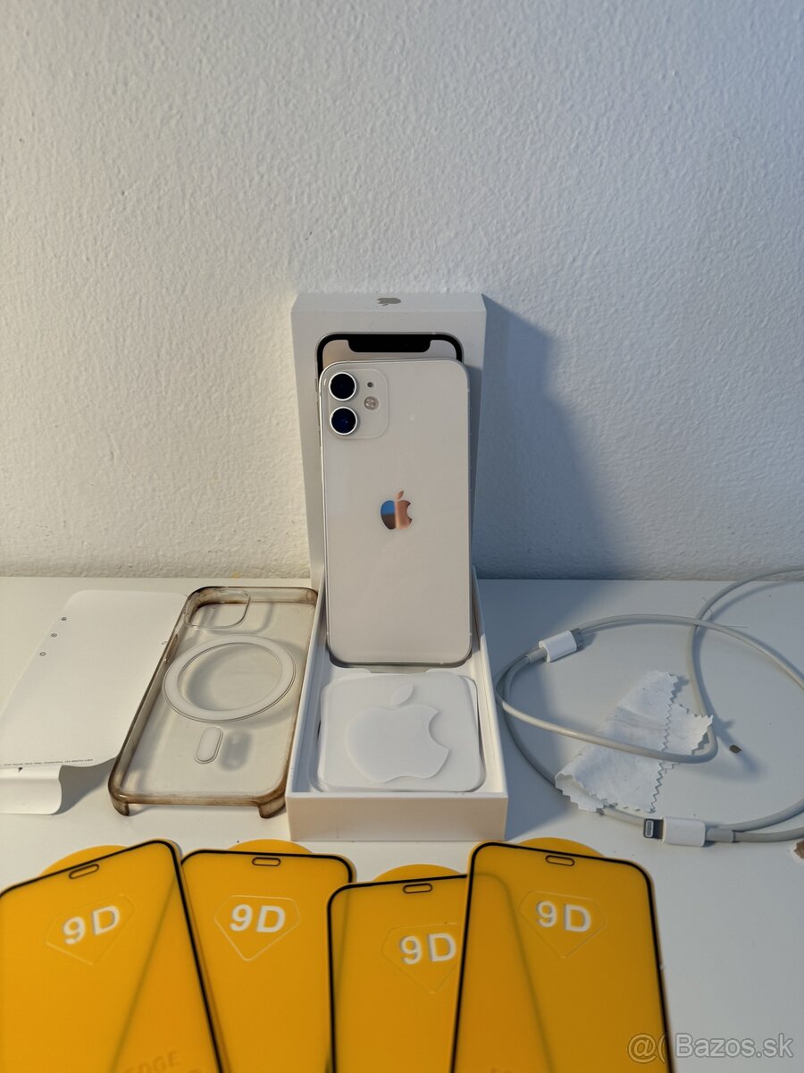 iPhone 12 mini, white, 64gb, BEZ ŠKRABANCA 