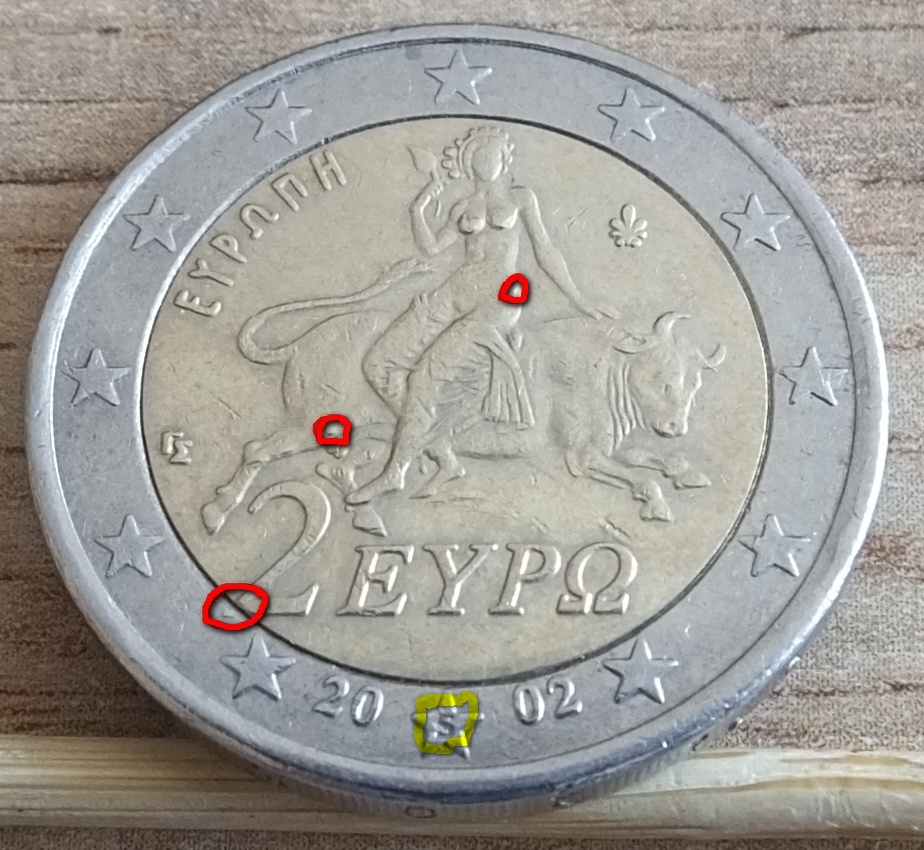 2 Euro 2002 "S" Grecko ražba Finland - nabídněte cenu. 05