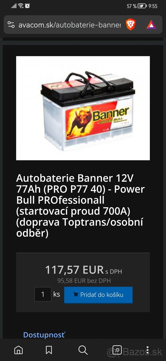 Autobatéria Banner Power Bull professional