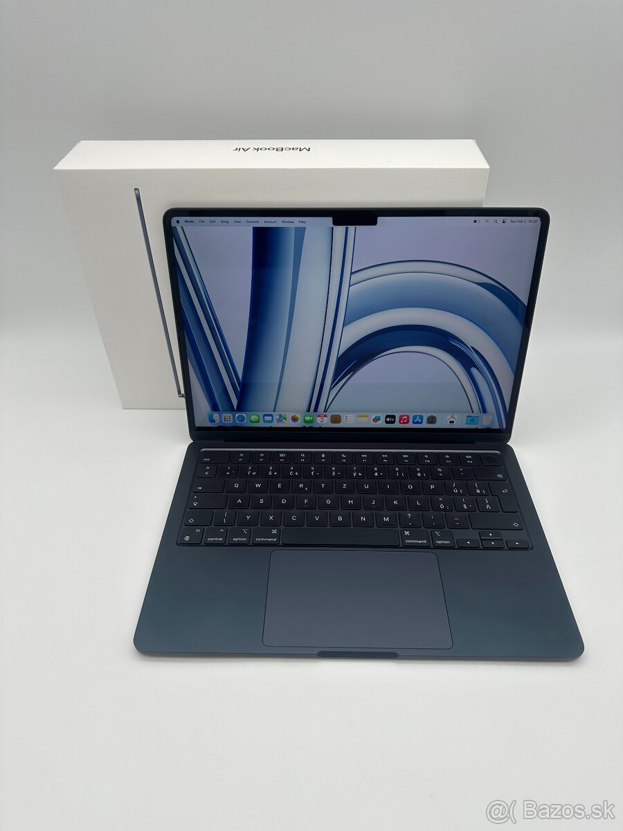 MacBook Air 13" M2 Midnight 8/256GB KOMPLET + ZÁRUKA