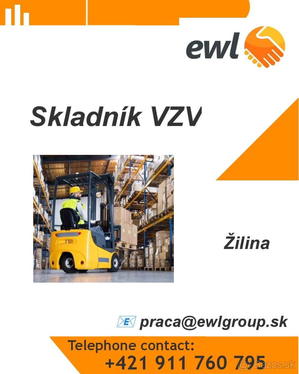 Skladník VZV Žilina