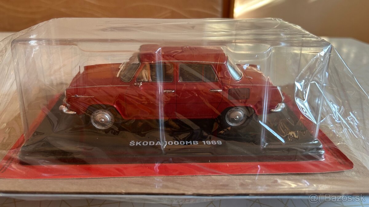 ŠKODA 1000MB 1969 1/24 Hachette + časopis CZ