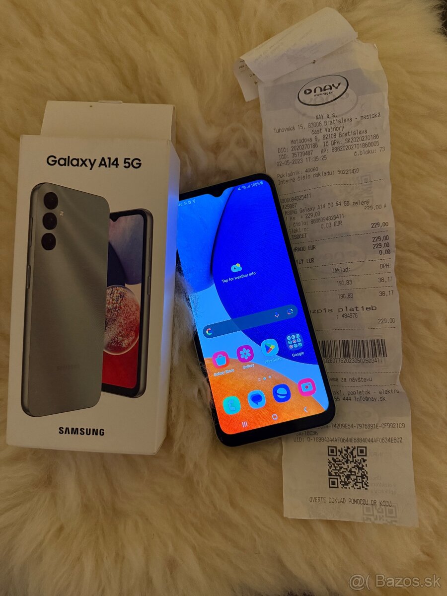 Samsung Galaxy A14 5G 64GB zelený.