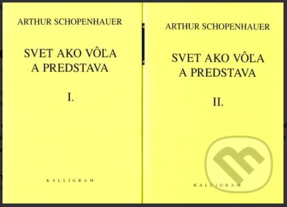 Arthur Schopenhauer - Svet ako vôľa a predstava I+II