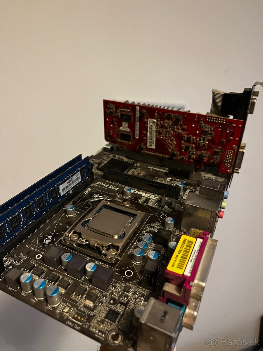 SET pentium G2030, 4GB DDR3, ASRock P75, ASUS GPU