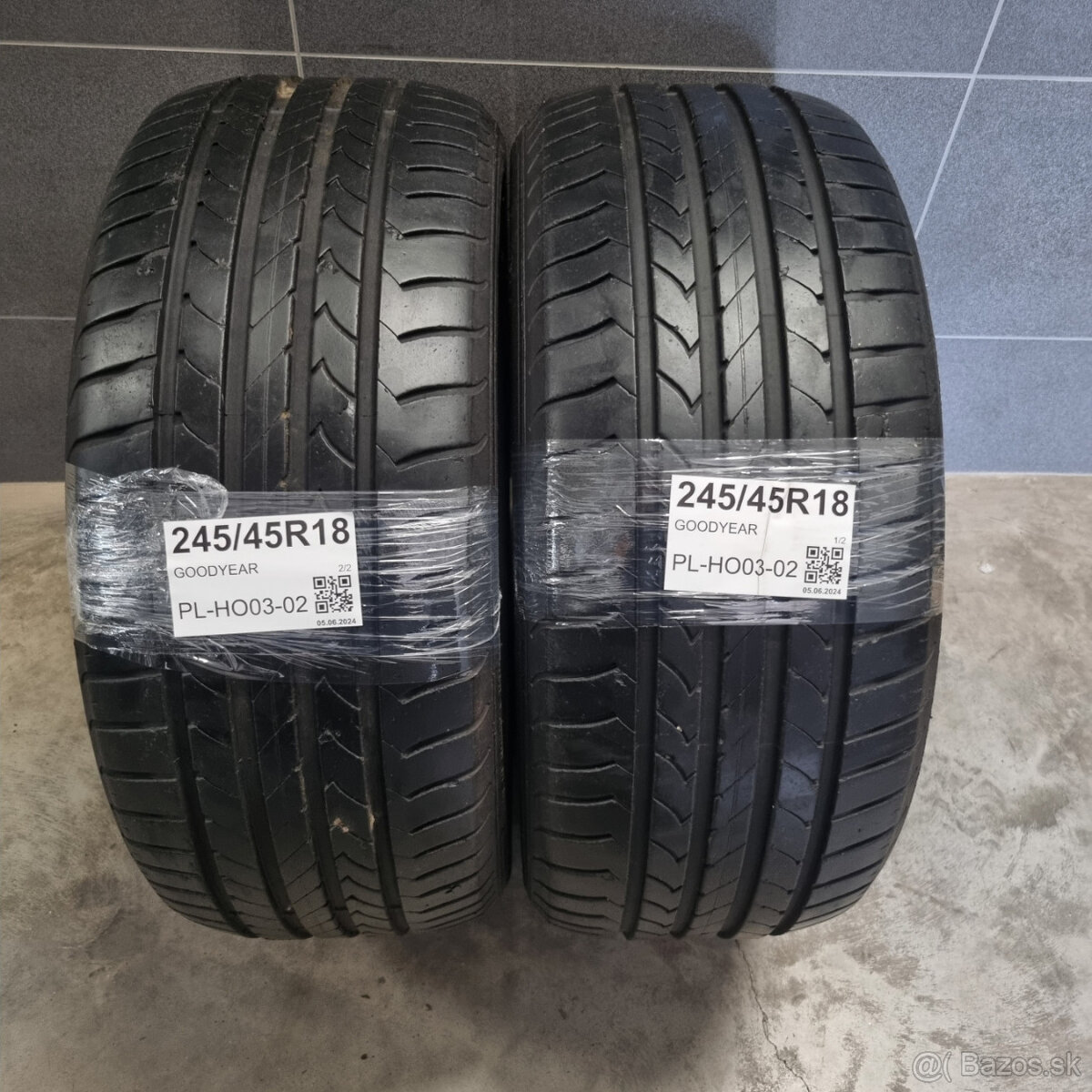 245/45 R18 GOODYEAR pár letných pneumatík