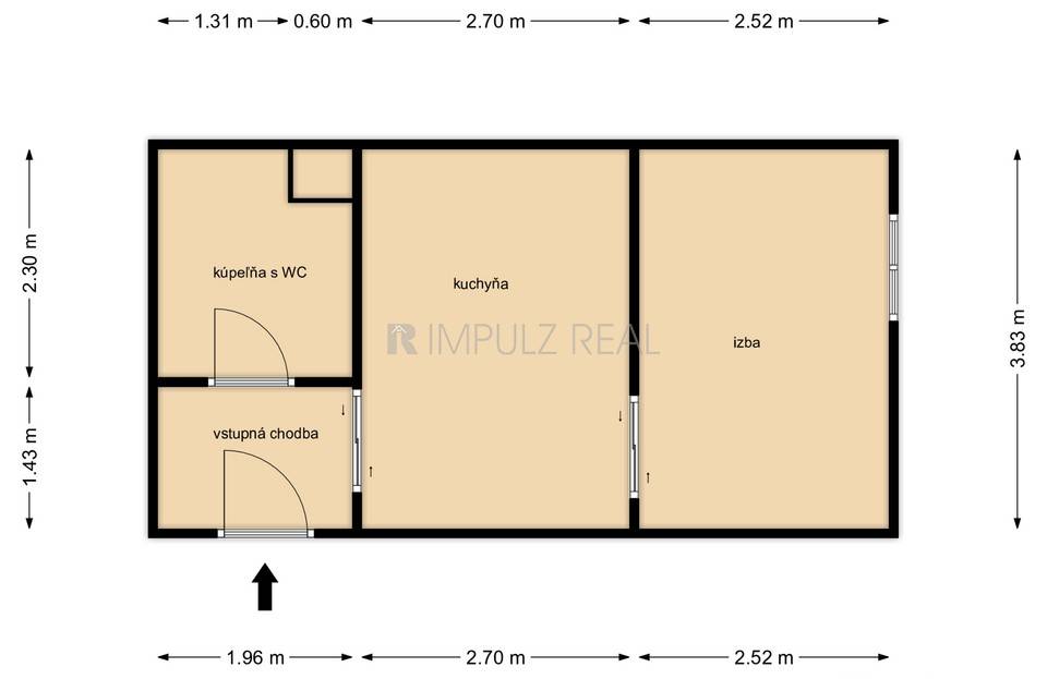1- izbový byt v novostavbe, Poprad, 28m2, výhľad na TATRY
