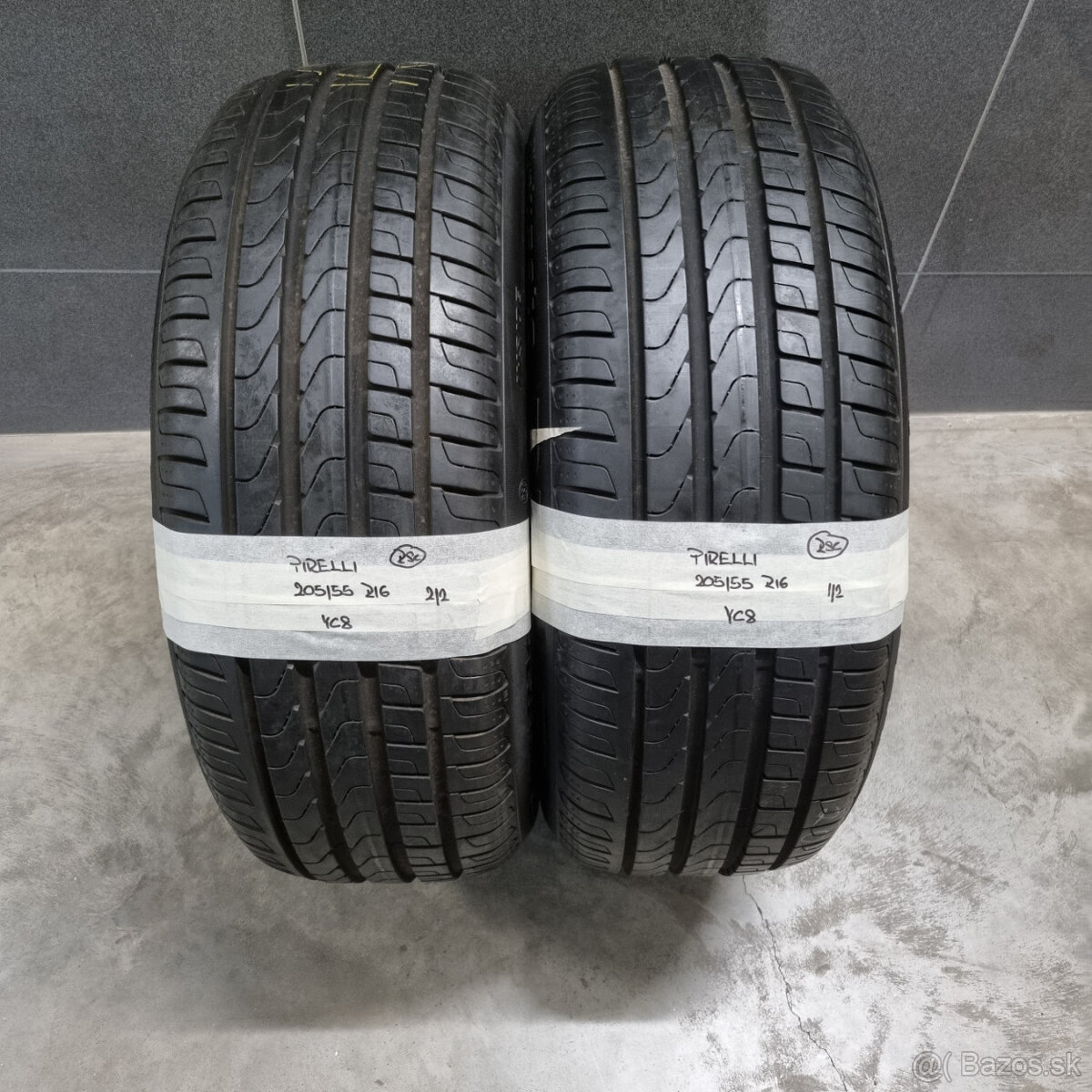 205/55 R16 PIRELLI pár letných pneumatík