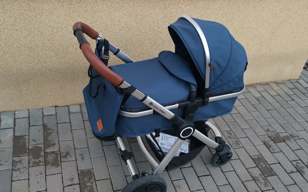 Kočík 2v1 - PETITE&MARS Grand II Platinum Indigo