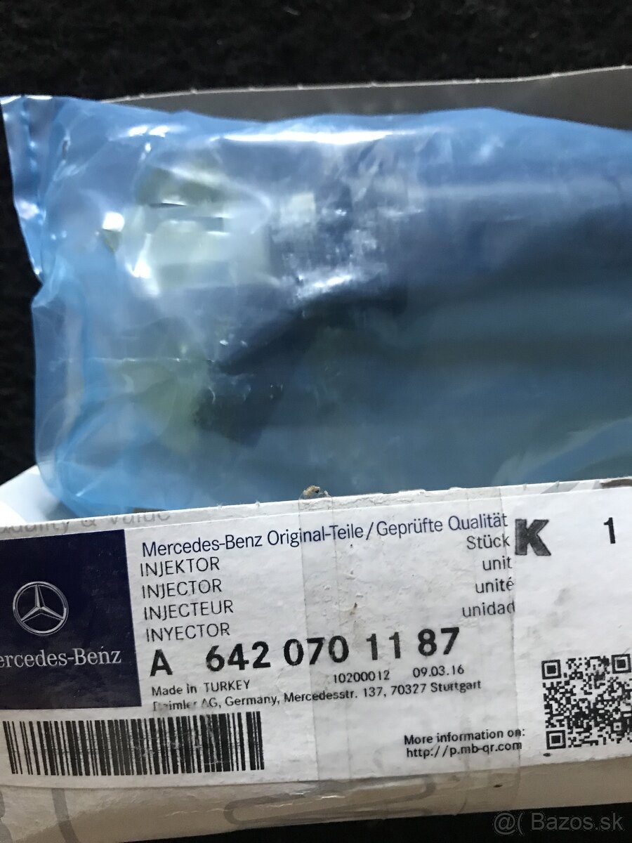 Vstrekovacia nová tryska na Mercedes motor 642