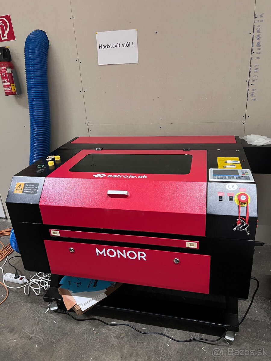 MONOR 7050 80W CO2 laser, gravírka