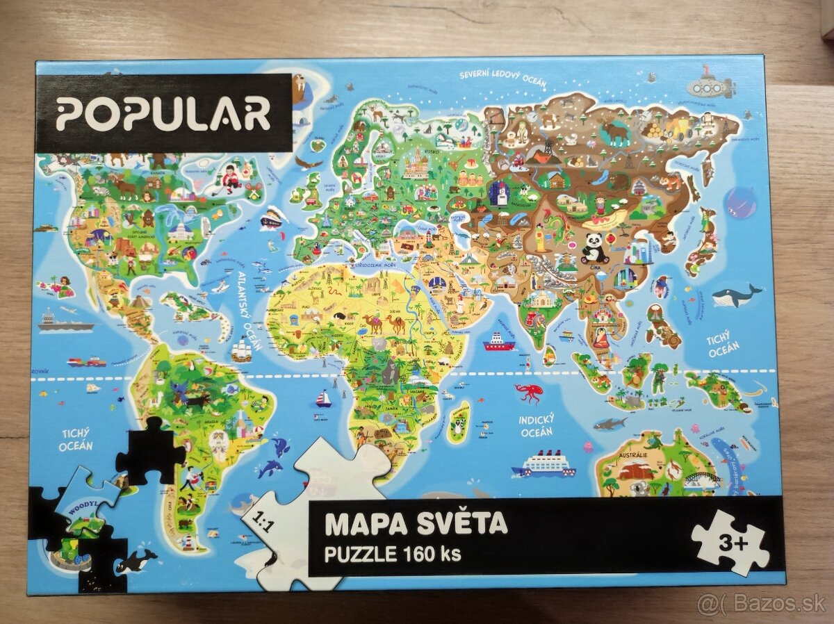 Puzzle Mapa Sveta