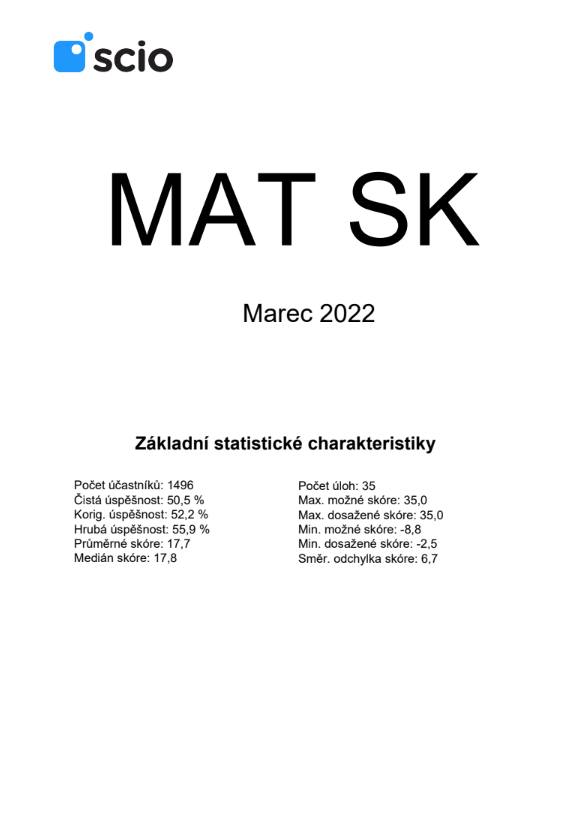 SCIO Matematika 18-testov MAT