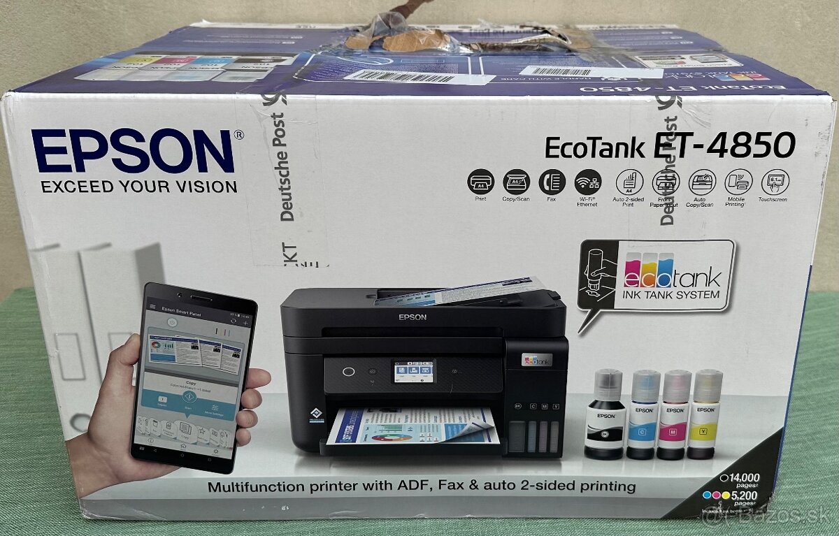 ✅Epson EcoTank ET-4850