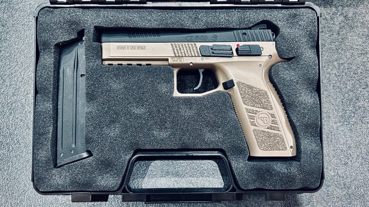 CZ P-09 FDE, plyn, BlowBack