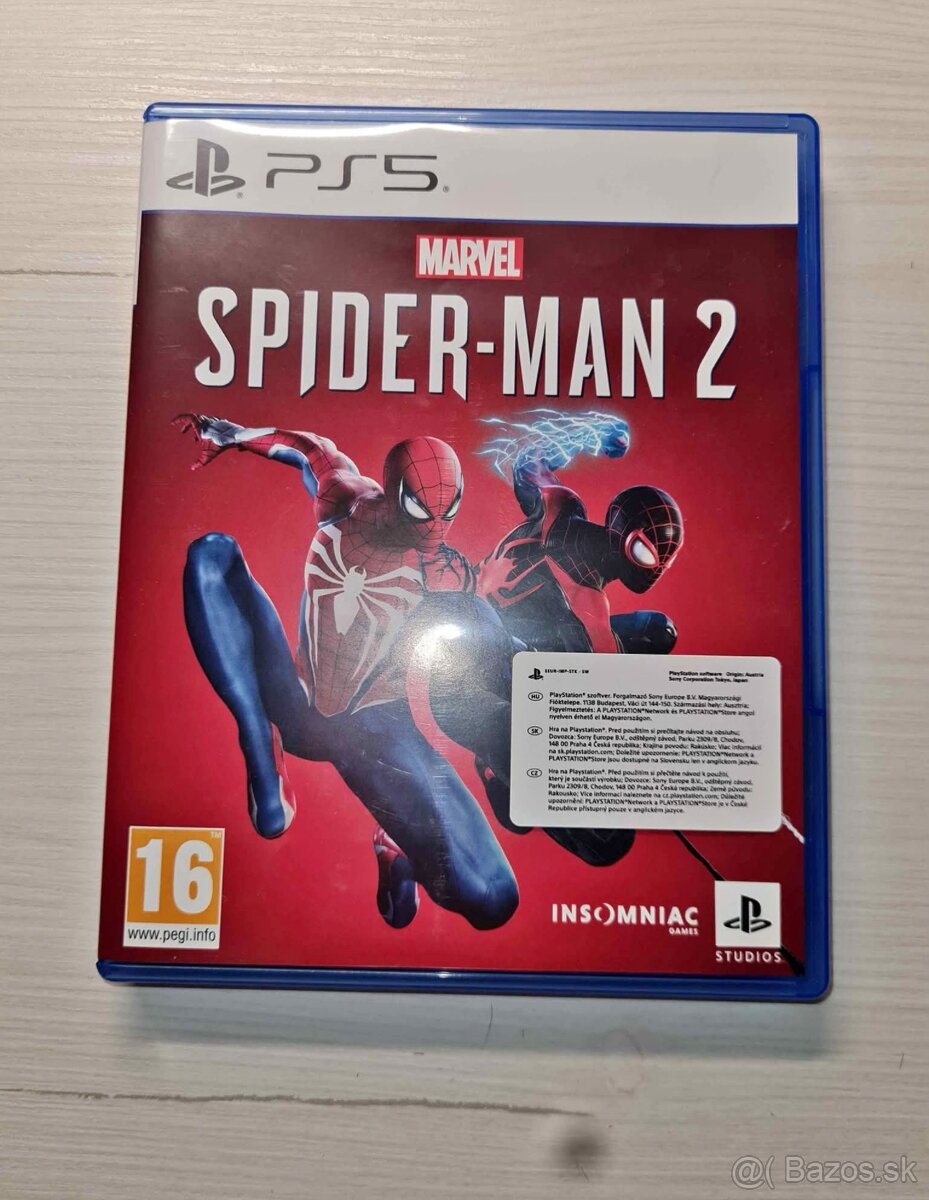 Predam hru na PS5 Spiderman 2 .ako nová bez škrabancov …………