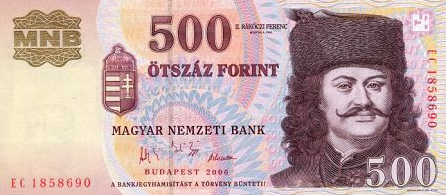 500 Forintov Maďarsko 2006, P194 UNC