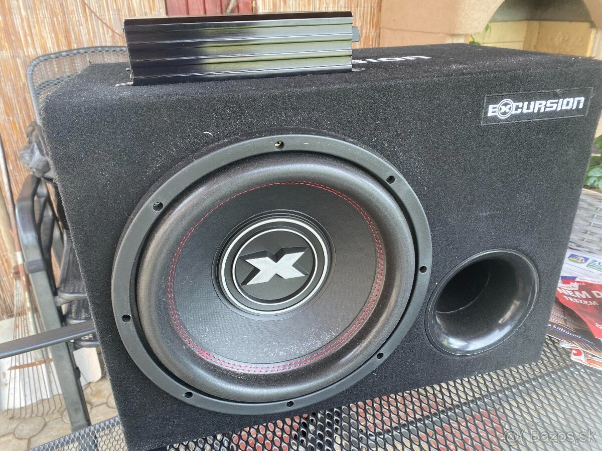 30cm EXCURSION Subwoofer 400W + zosilňovač EXCURSION HXA-1K