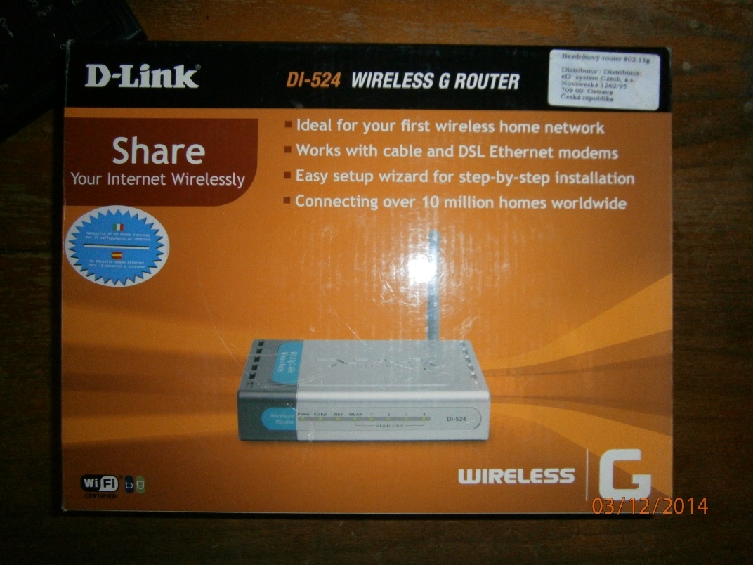 PREDAM router D-Link DI-524