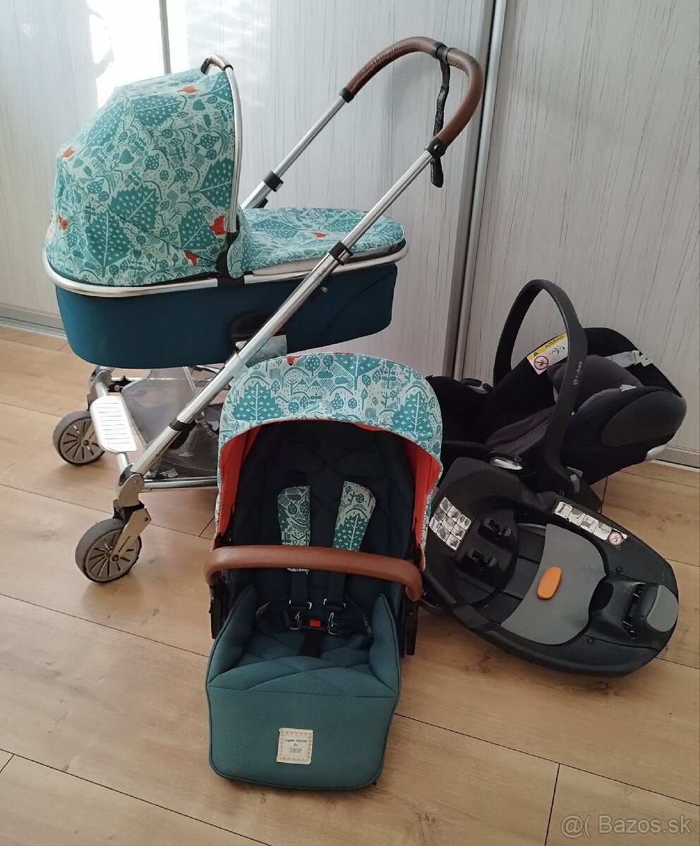 Trojkombinácia kočík Mamas & Papas + isofix