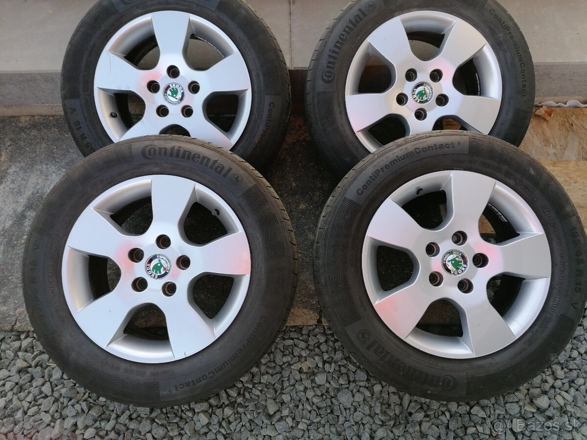 Elektrony 5x112r15  Dunlop 195/65r15