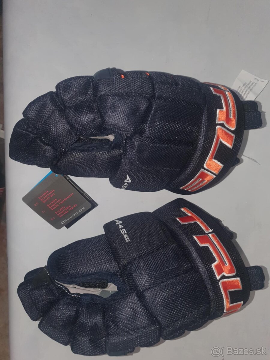 12" junior rukavice TRUE A4.5 navy/orange a čierno/červene