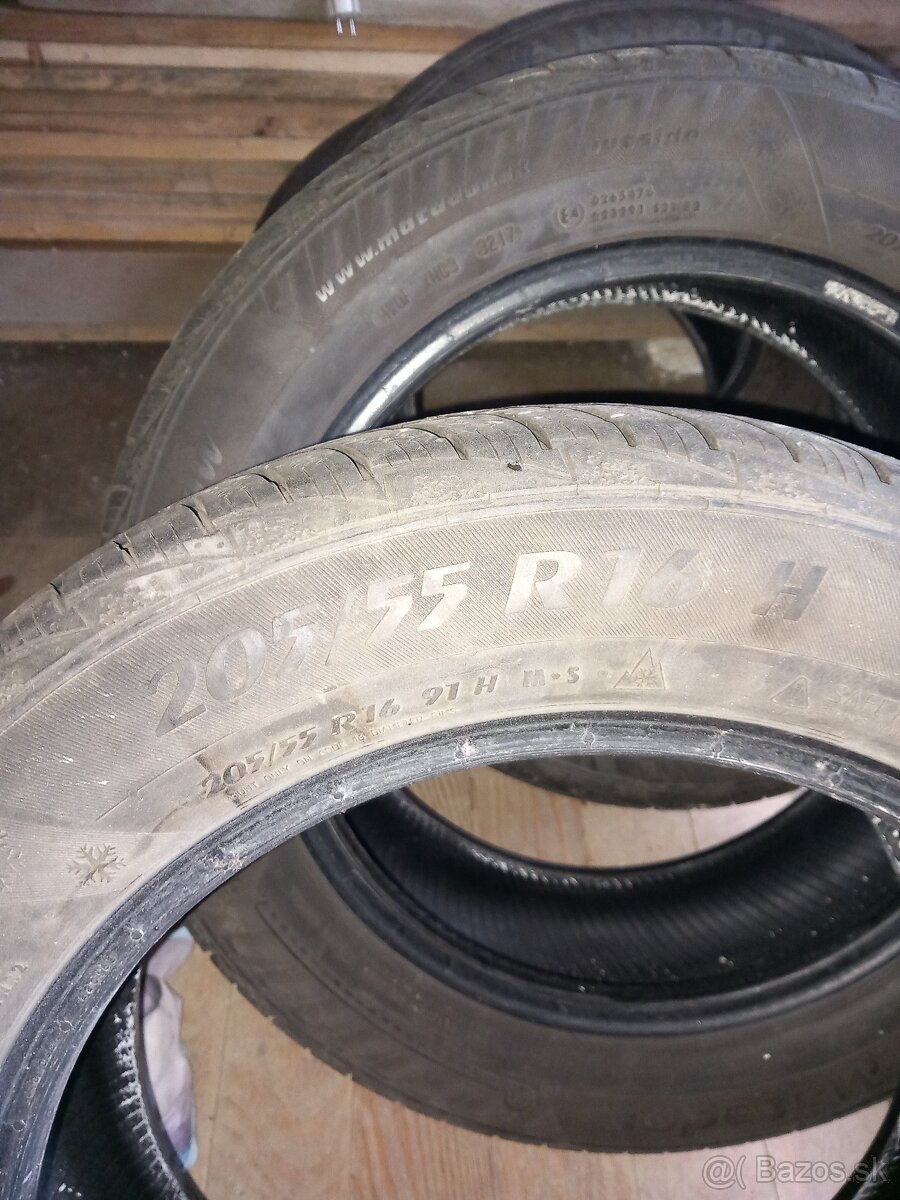 Predám zimné pneumatiky 205/55 R 16