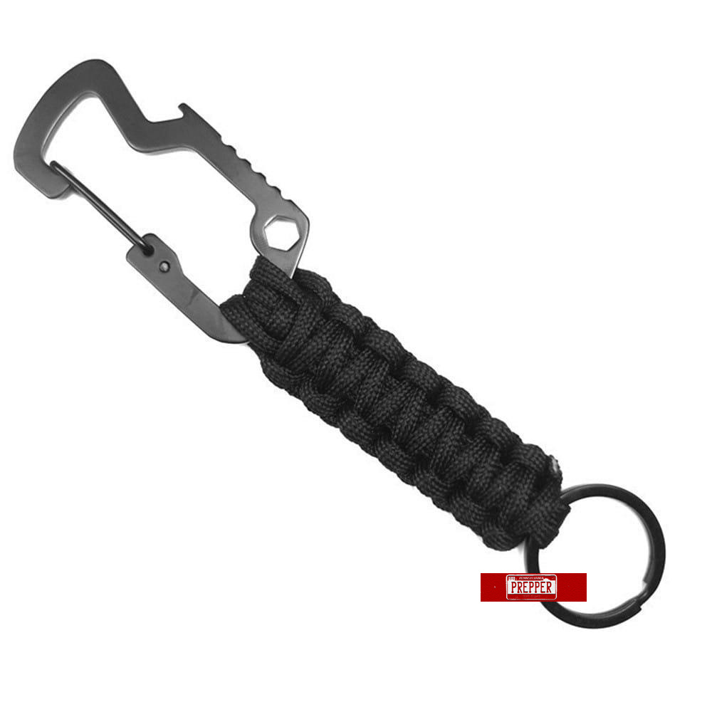 TAKTICKÁ KARABÍNA PARACORD SURVIVAL KEYRING