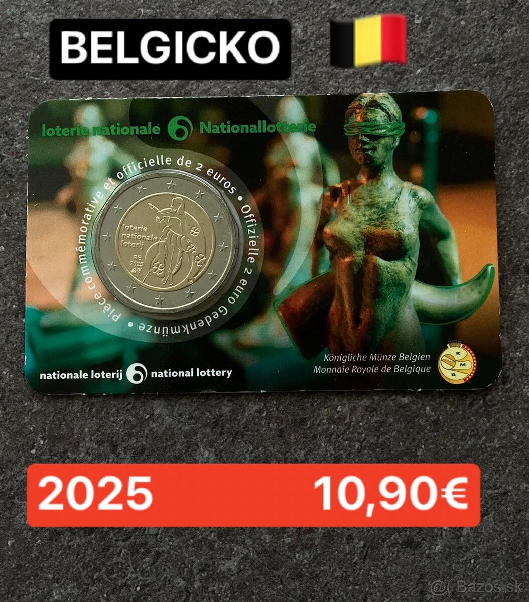 2 € minca v karte Belgicko 2025