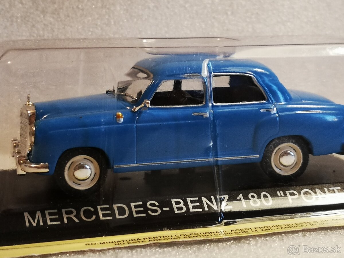 Predám kovový model auta Mercedes- Benz 180, 1:43,