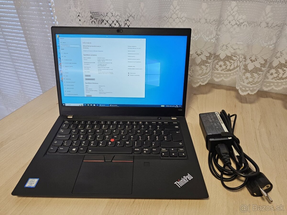 Lenovo ThinkPad T490 24GB/256GB + Dock zadarmo