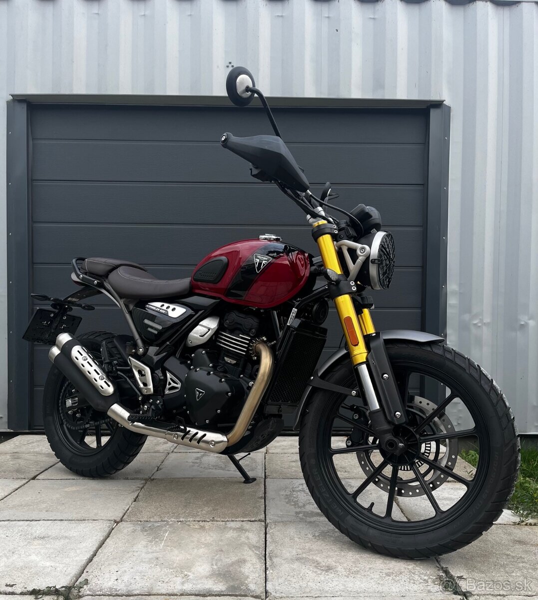 Predám Triumph Scrambler 400X Carnival Red