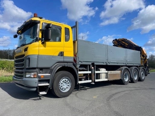 9467 Scania G 400 - 8x4 – Valník + HR-Effer  650 + Jib – EUR