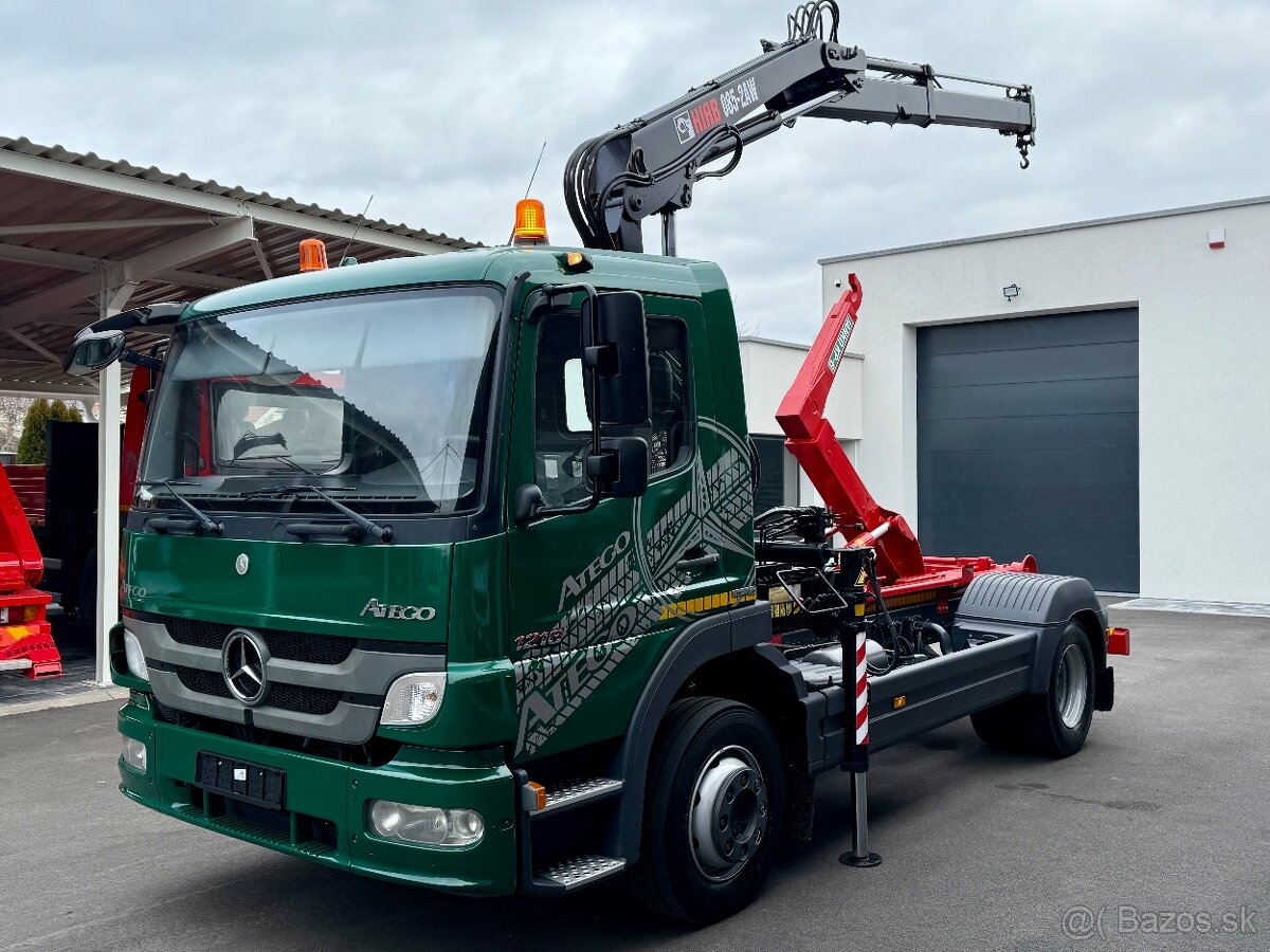 MERCEDES-BENZ ATEGO 1218 HÁKOVÝ NOSIČ HYDRAULICKÁ RUKA HIAB