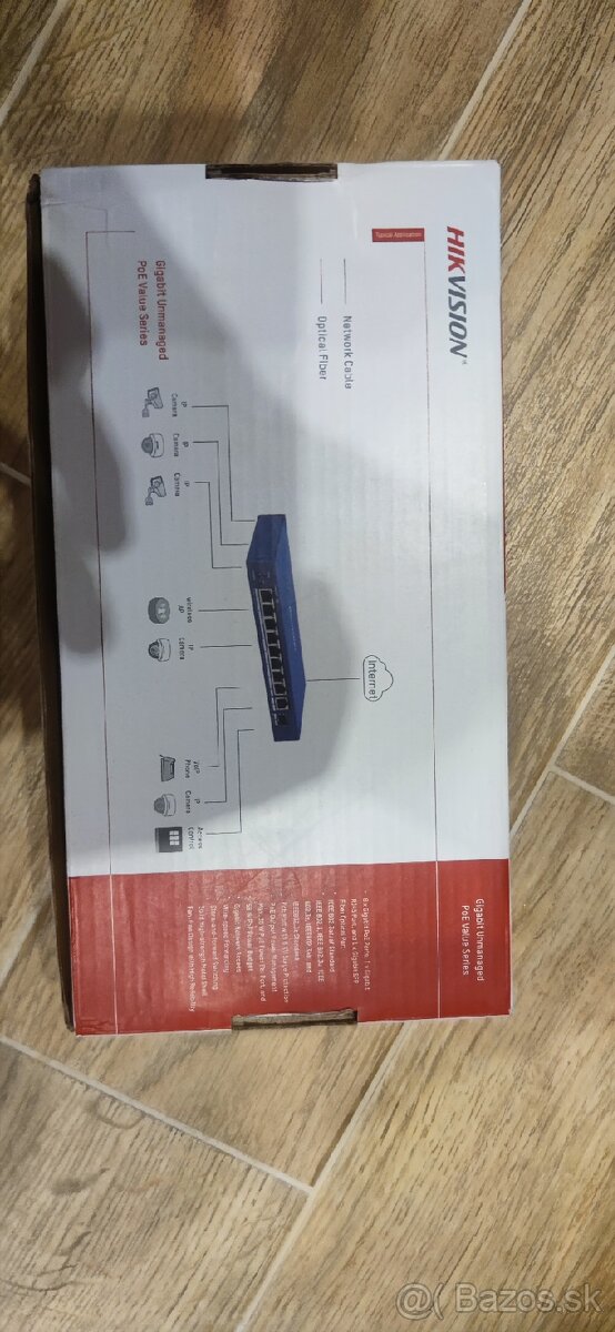 Predám Poe switch hikvision