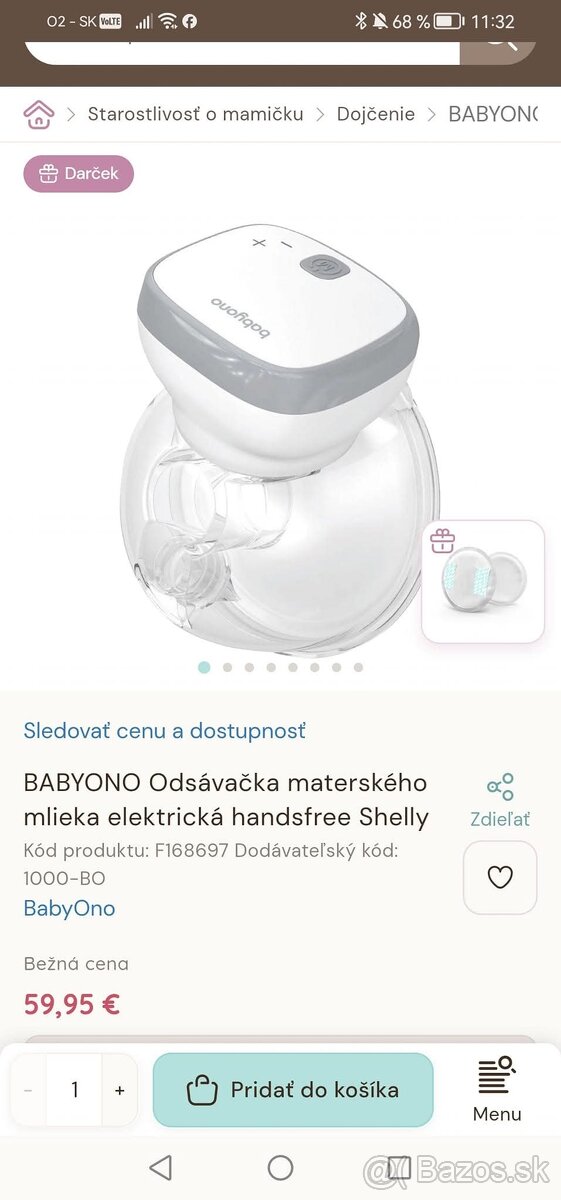 HANDSFREE ODSAVACKA MLIEKA