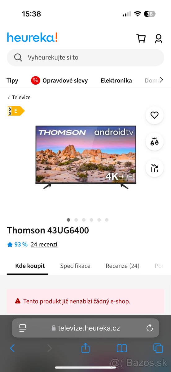 TV Thomson 43 UG6400