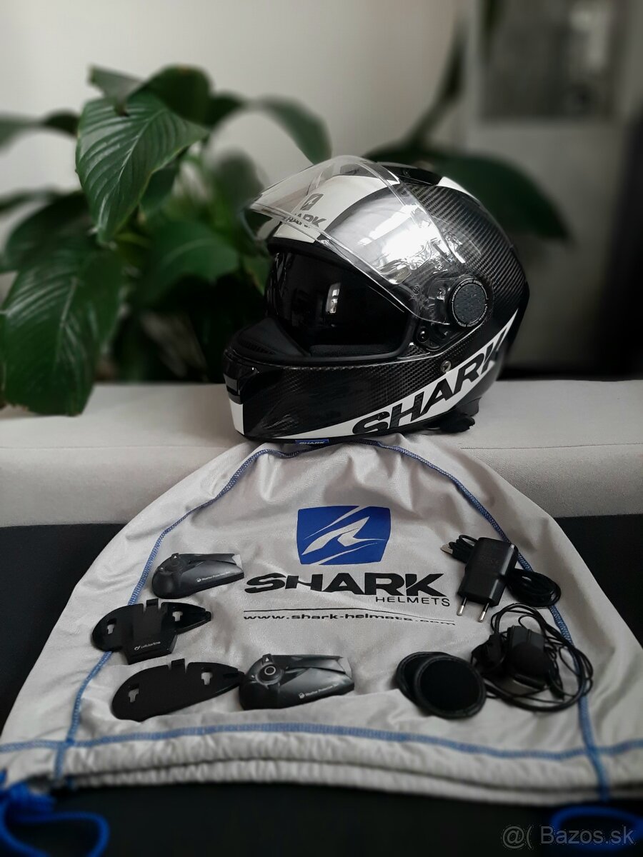 Přilba Shark Spartan Carbon + Interphone F5 double.. TOP