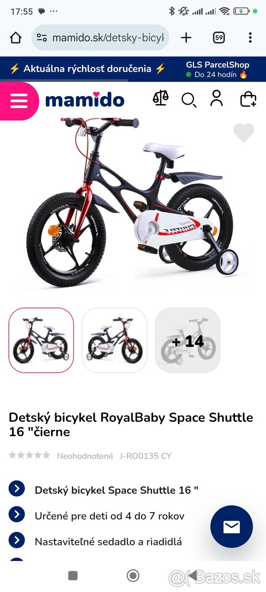 Predam detsky bicykel Royal M