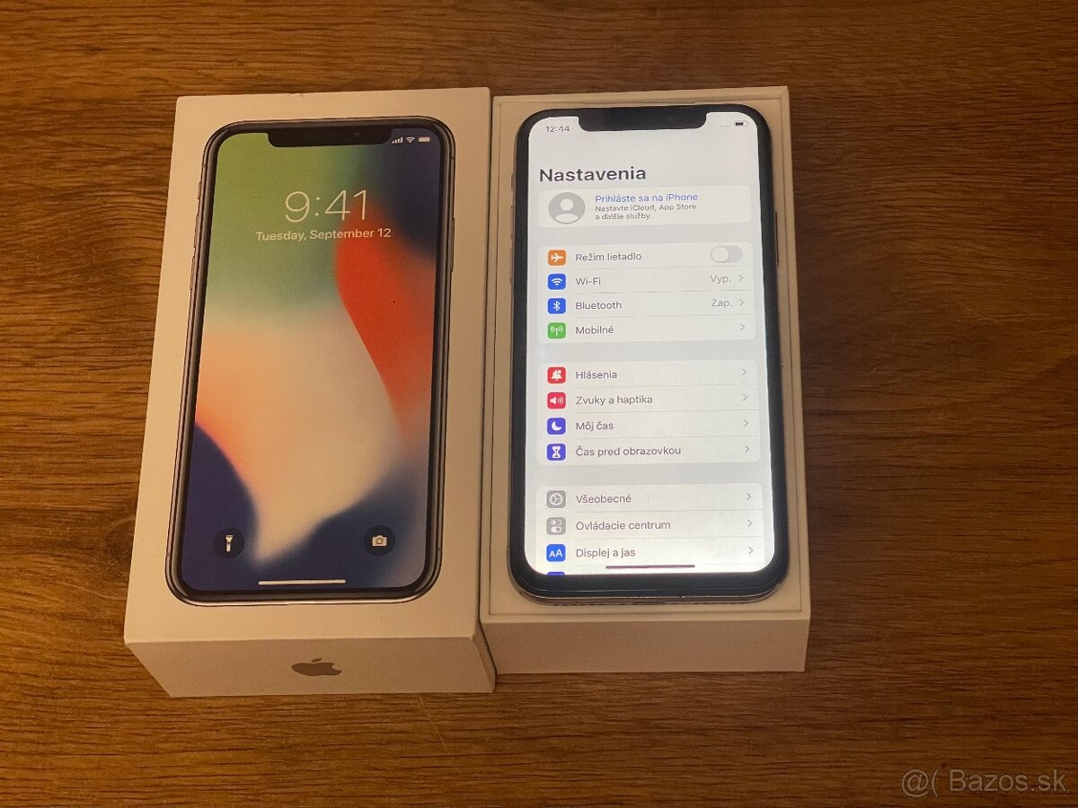 Iphone X 64GB -100% zdravie baterie - do zmazania