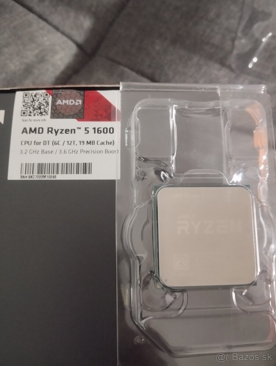 AMD Ryzen 5 1600 AF (Pinnacle Ridge) + BOX chladič