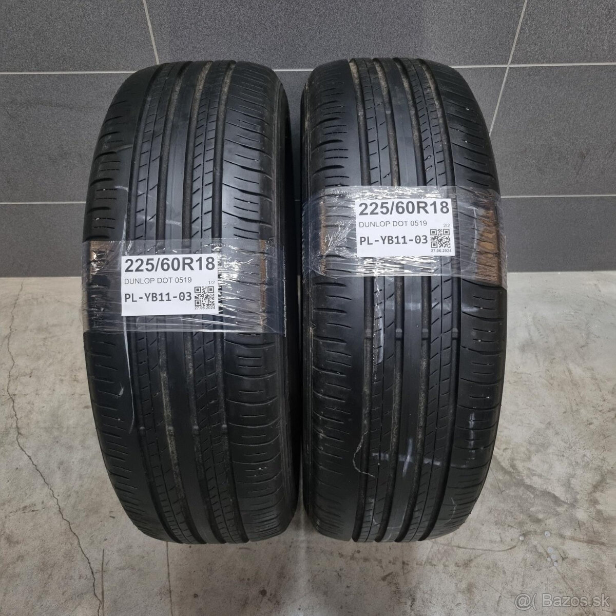 Letné pneumatiky 225/60 R18 DUNLOP DOT0519