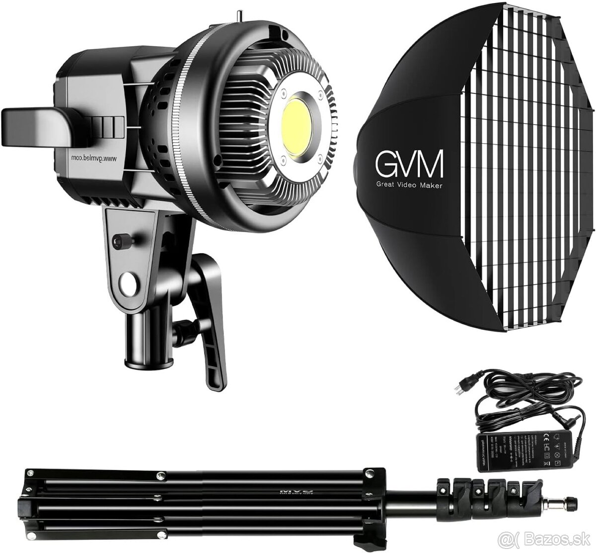 GVM LED video svetlo so softboxom