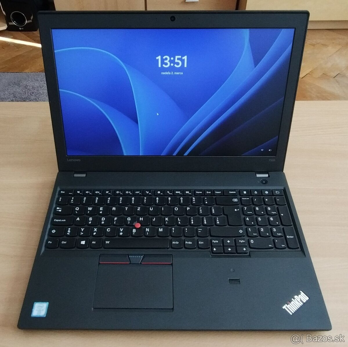 Lenovo L560, Intel i7-6600U @ 2.60GHz, 8GB DDR3, 256GB SSD