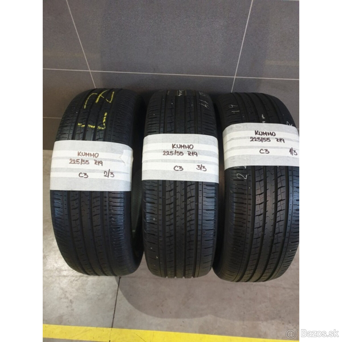 225/55 R19 KUMHO letné pneumatiky 3ks