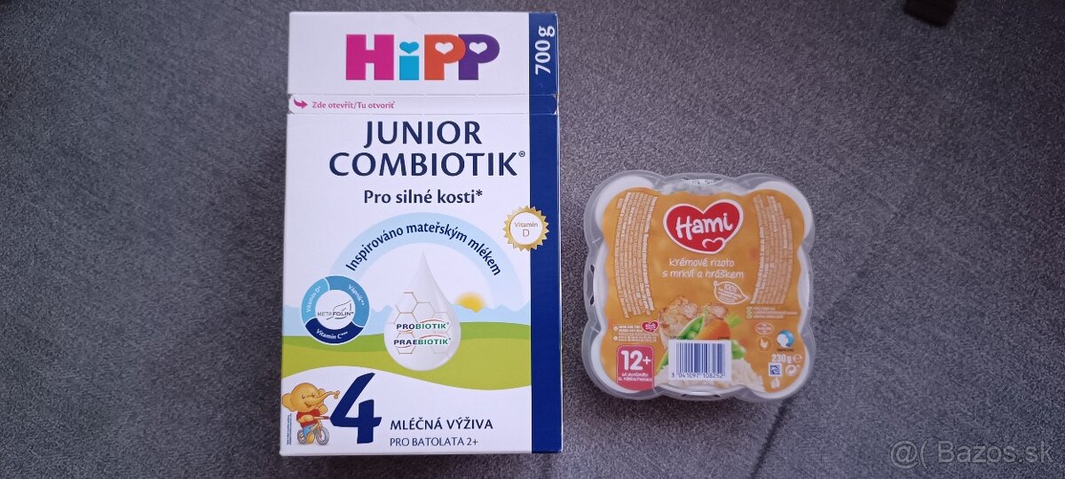 HiPP 4, mäsovo-zeleninový príkrm, batoh, papuče